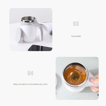 Luxie Automatic Stirring Magnetic Thermal Mug